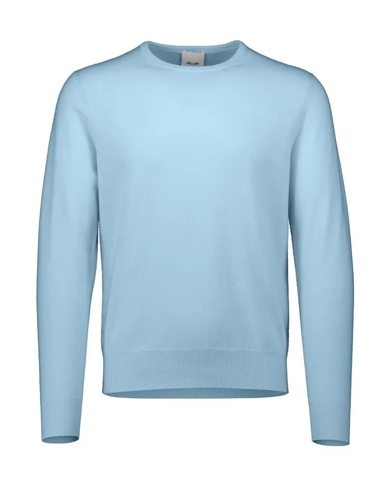 ALLUDE Herren Kaschmirpullover Bleu