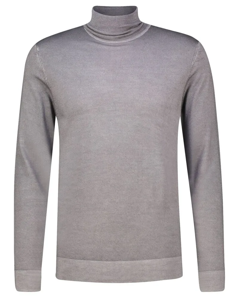 Marc O'Polo Herren Rollkragenpullover aus Schurwolle Regular Fit Anthrazit