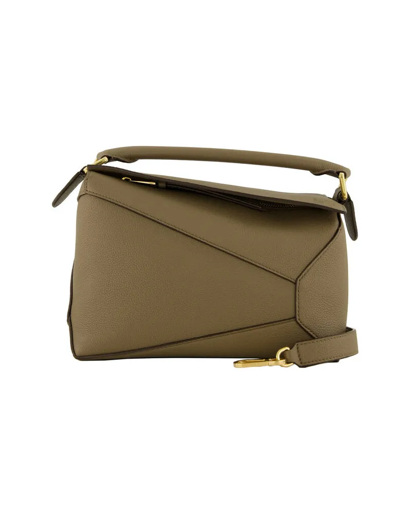 Loewe Damen Schultertasche PUZZEL EDGE Small Taupe