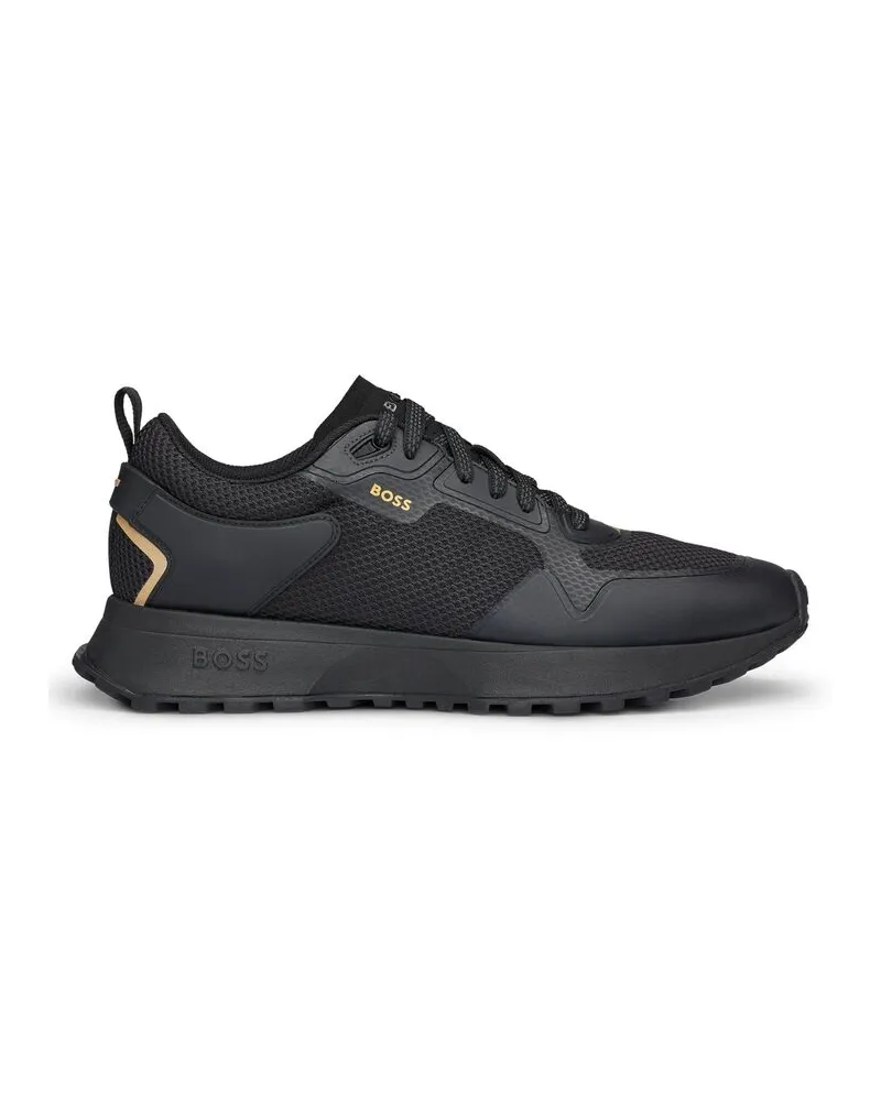 HUGO BOSS Herren Sneaker JONAH_RUNN_METH Schwarz