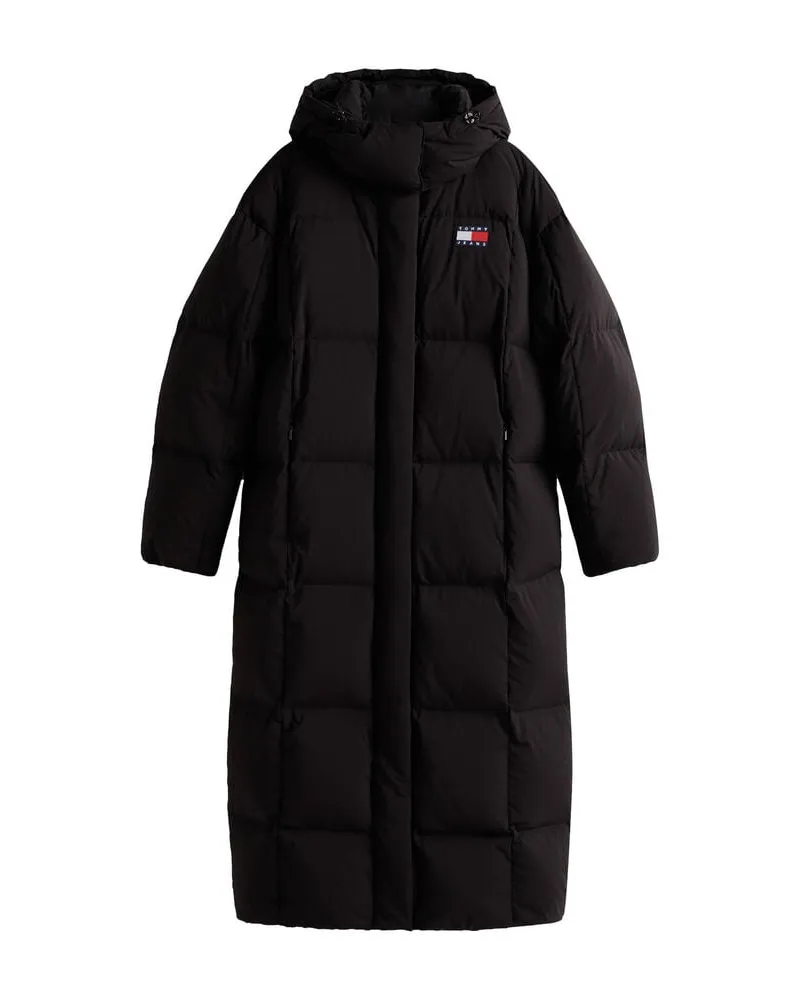 Tommy Hilfiger Damen Mantel aus Daunen TJW ALASKA GRID Schwarz