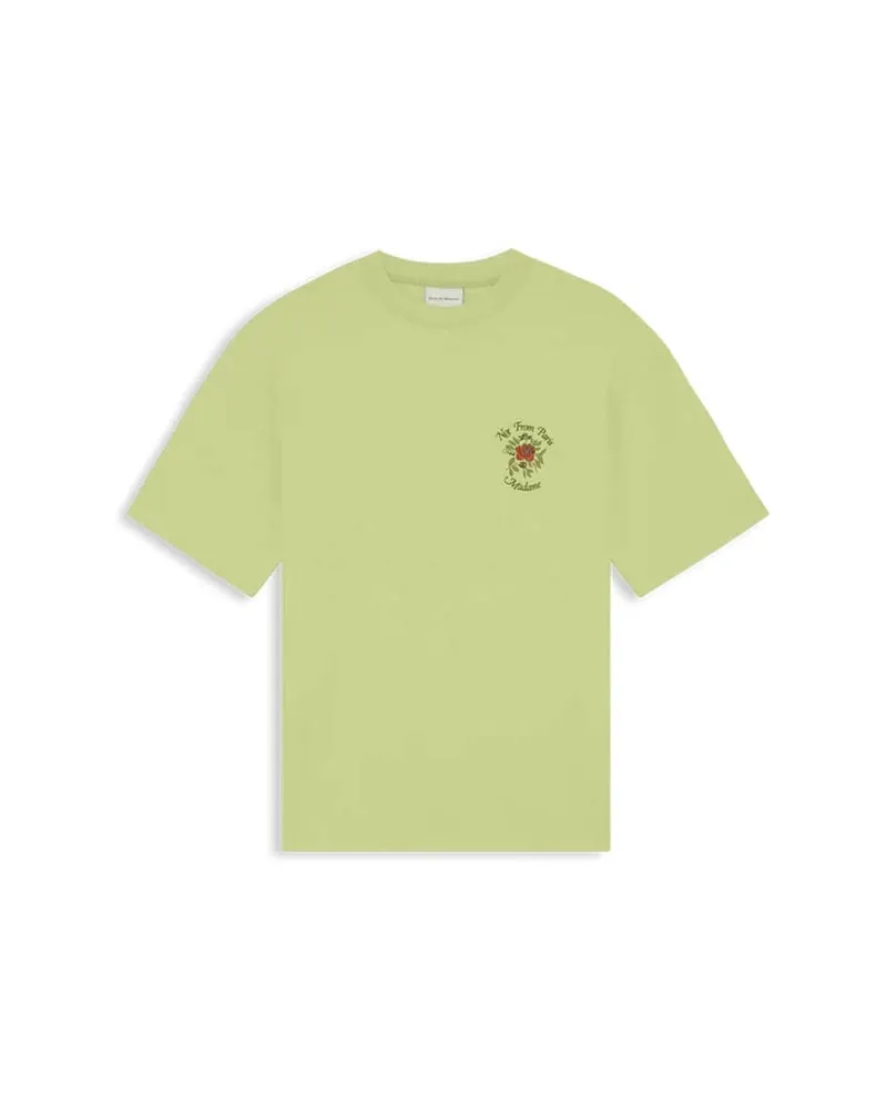 Drôle de Monsieur Herren T-Shirt SLOGAN ROSE Oliv