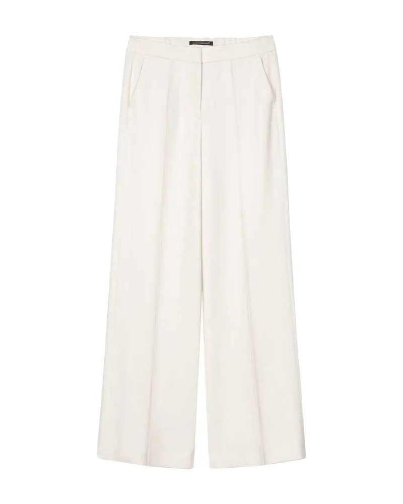 Luisa Cerano Damen Hose TWILL-WIDELEG Offwhite