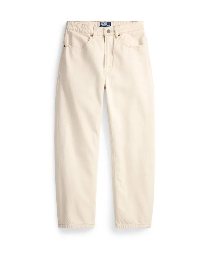 Ralph Lauren Damen Jeans Relaxed Tapered Fit Sand