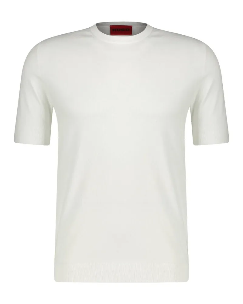 HUGO BOSS Herren Pullover SAN CARL Regular Fit Offwhite