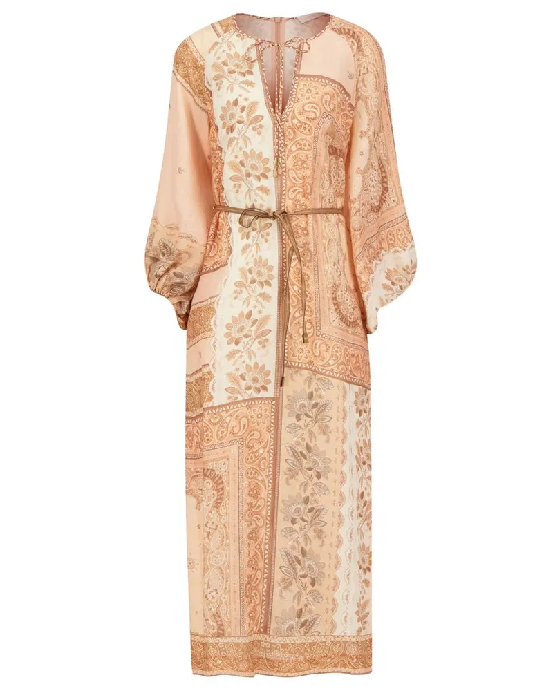 Zimmermann Damen Leinenkleid LUCKY TUNIC Orange