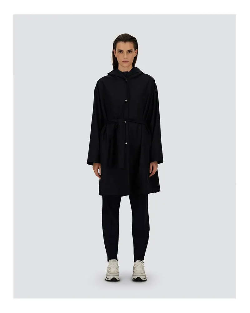 Herno Damen Übergangsmantel aus Wolle-Mix Marine