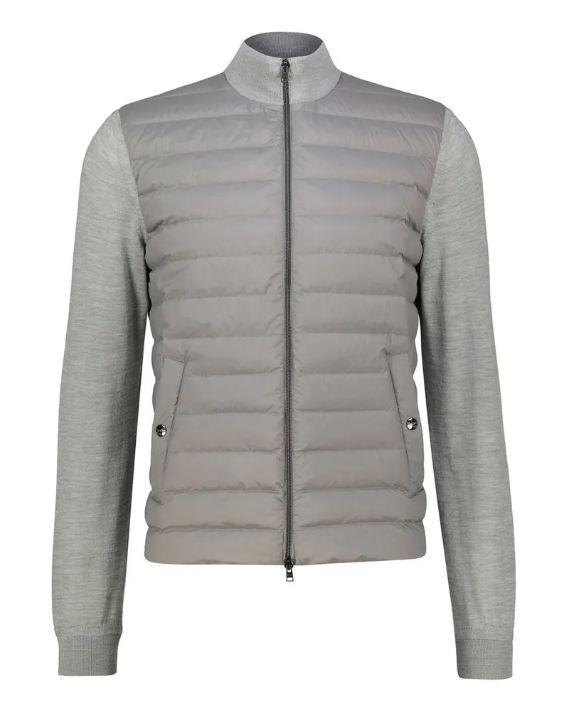 Herno Herren Strickjacke Grau