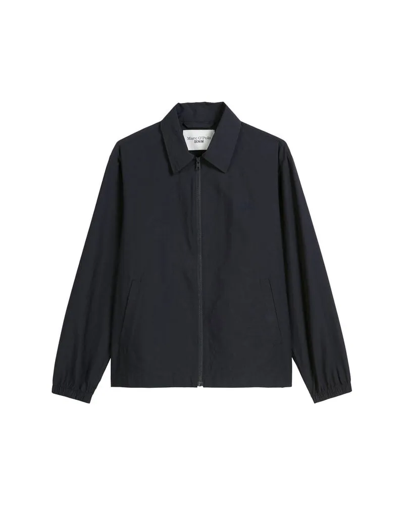 Marc O'Polo Herren Jacke aus strukturiertem Bio-Baumwoll-Mix Marine