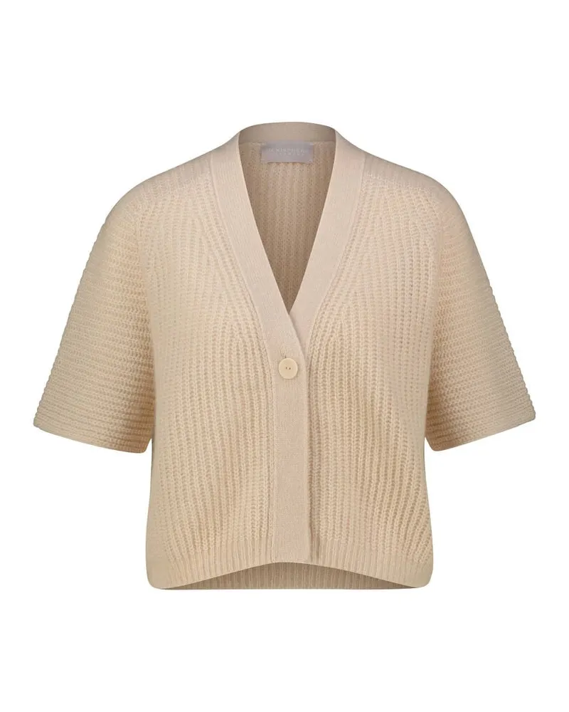 hemisphere Damen Strickjacke mit Kaschmir Taupe