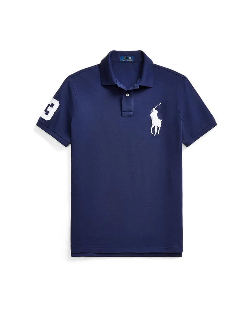 Ralph Lauren Herren Poloshirt aus Pique Custom Slim Fit Navy