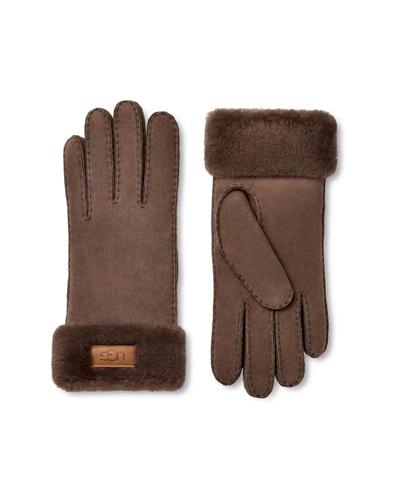 UGG Damen Handschuhe TURN CUFF Taupe