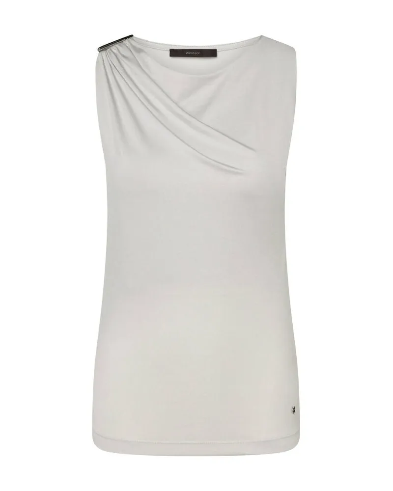 windsor. Damen Top aus Lyocellmischung Kitt