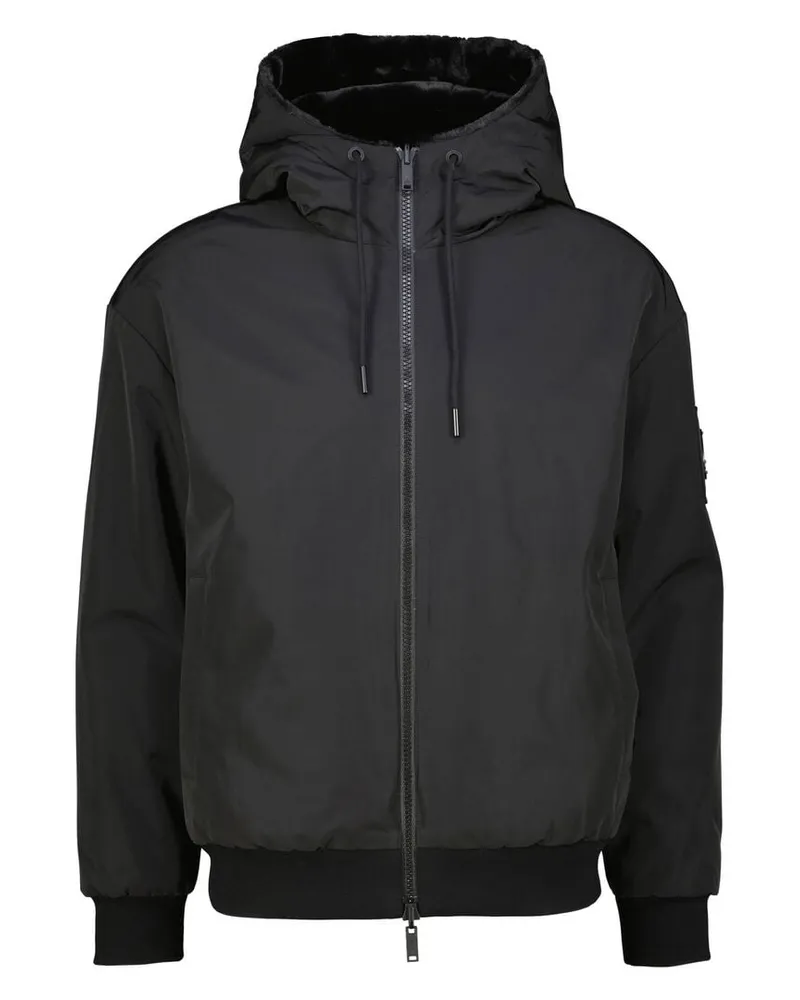 Moose Knuckles Herren Wendejacke ROLAND REVERSIBLE BUNNY Schwarz