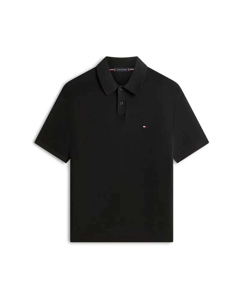 Tommy Hilfiger Herren Poloshirt aus Baumwolle Schwarz