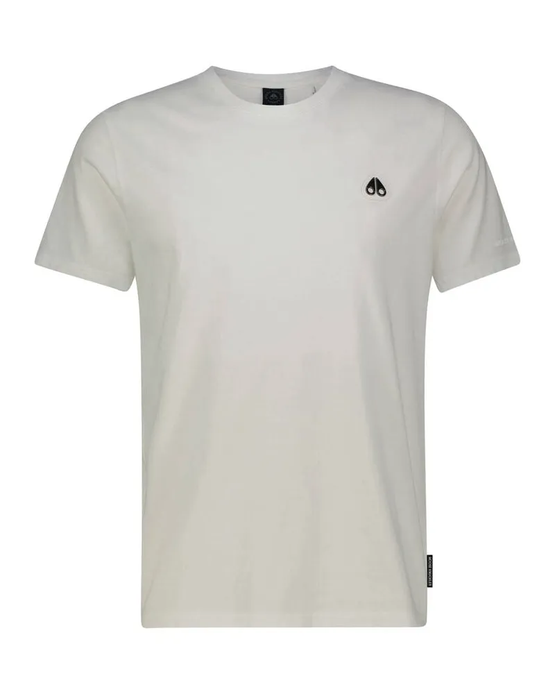 Moose Knuckles Herren T-Shirt aus Baumwolle Weiss
