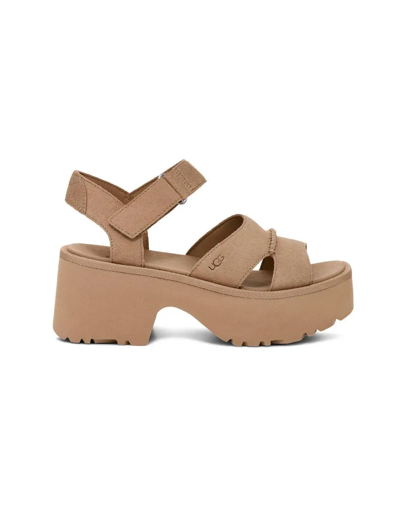 UGG Damen Sandaletten Veloursleder NEW HEIGHTS Sand
