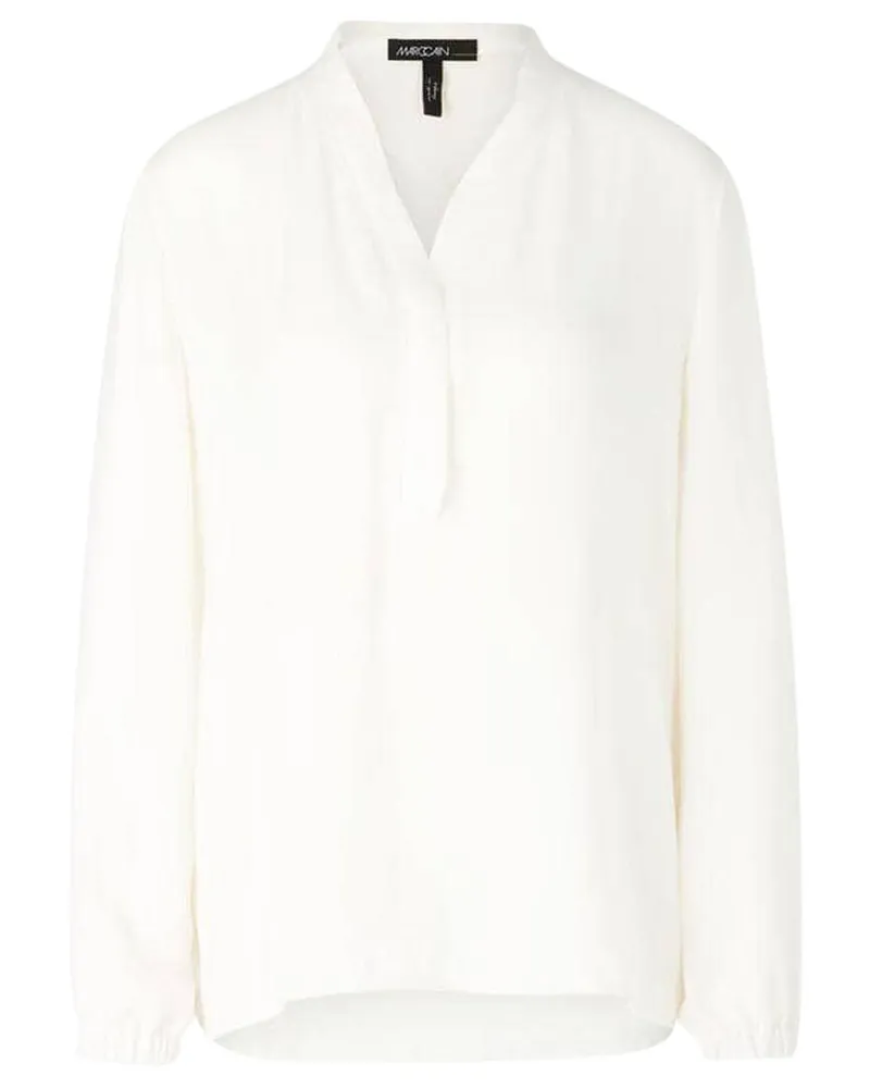 Marc Cain Damen Bluse Langarm Offwhite