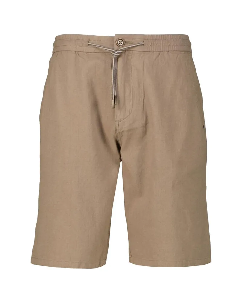 No Excess Herren Shorts aus Leinen-Mix Camel