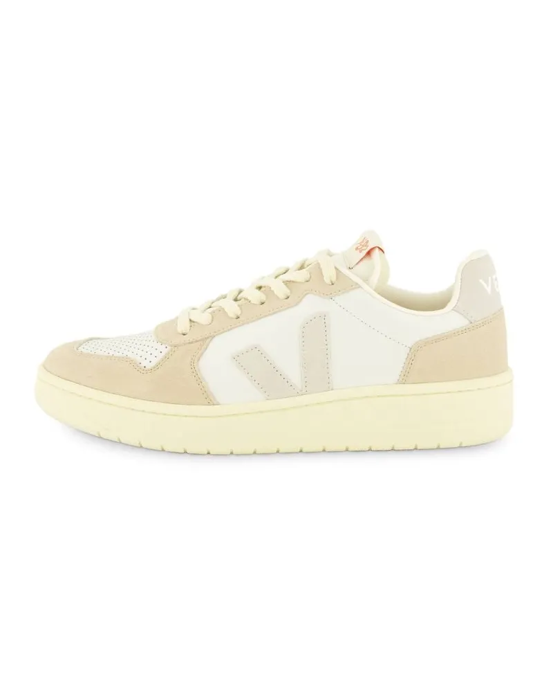 VEJA Herren Sneaker mit Leder V-82 Offwhite