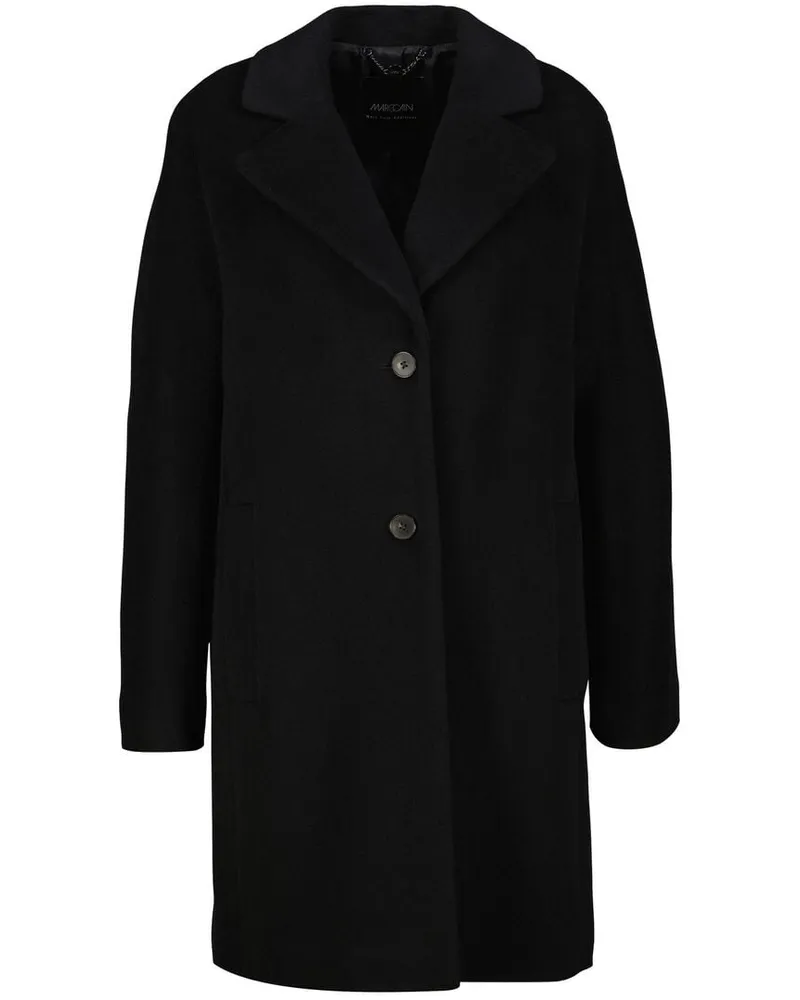 Marc Cain Damen Mantel mit Alpaka Schwarz