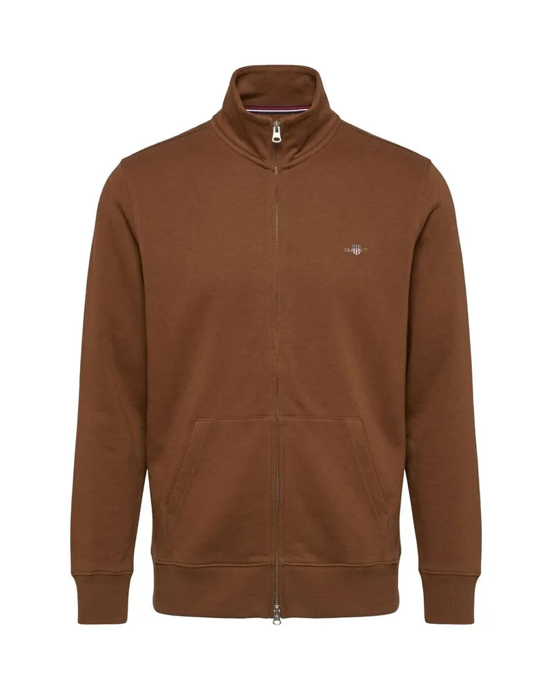 Gant Herren Sweatjacke SHIELD Braun