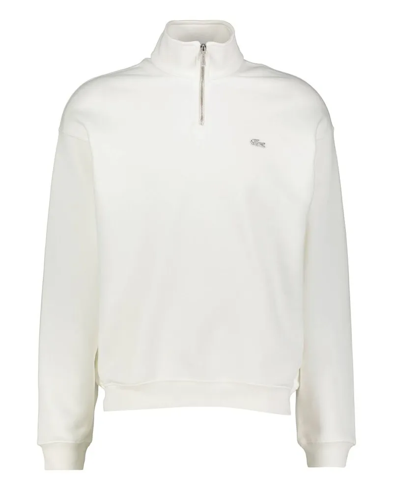 Lacoste Herren Sweatshirt aus Baumwollfleece Offwhite