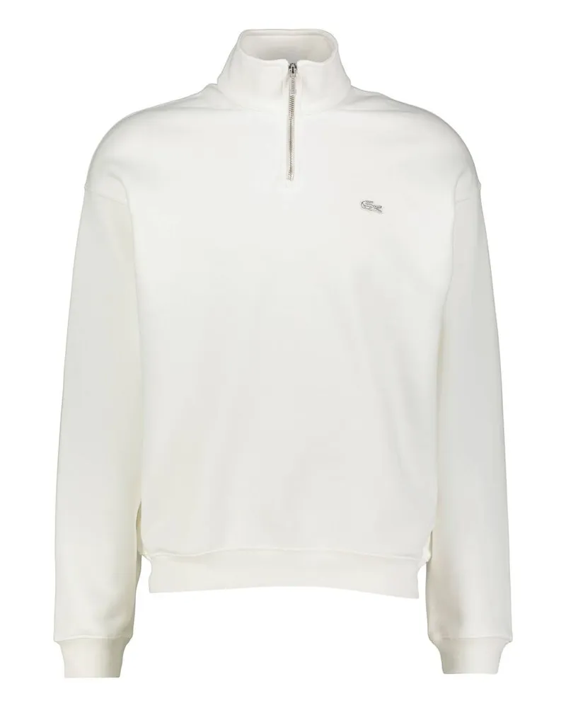 Lacoste Herren Sweatshirt aus Baumwollfleece Offwhite
