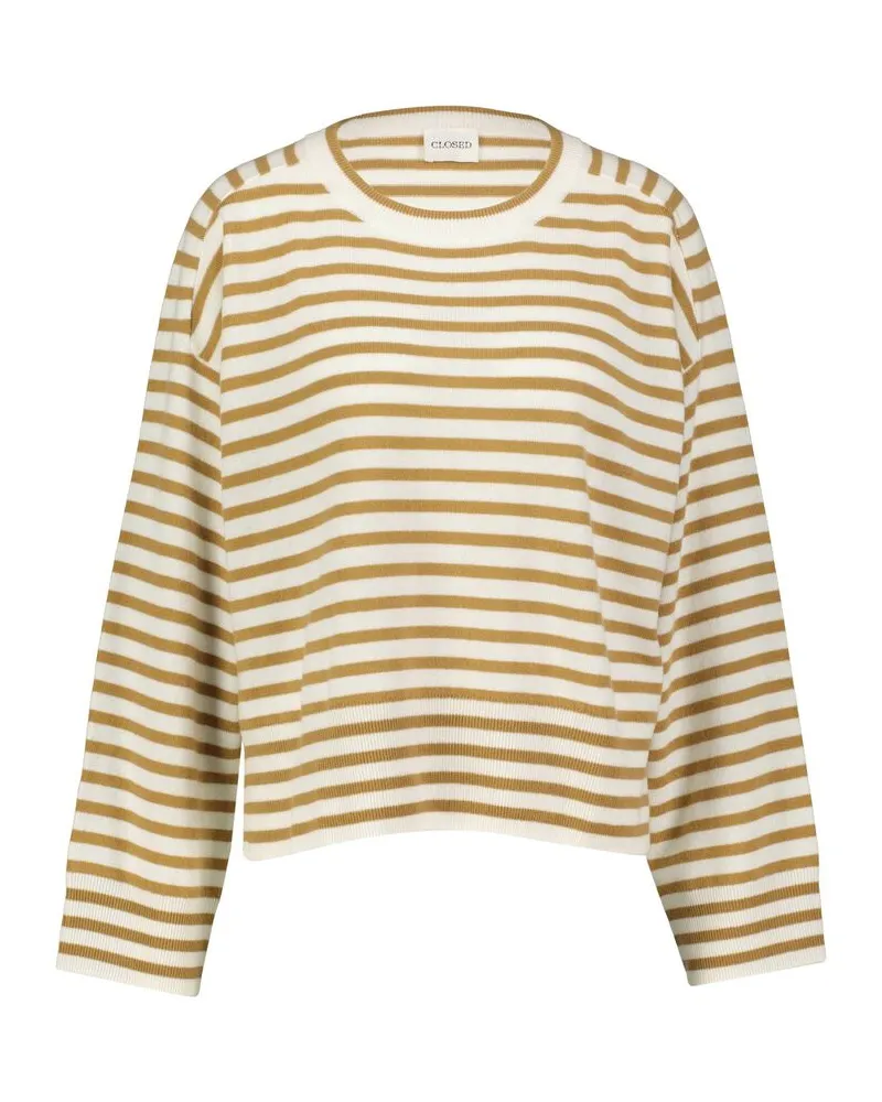 Closed Damen Strickpullover aus Kaschmir Relaxed Fit Nougat