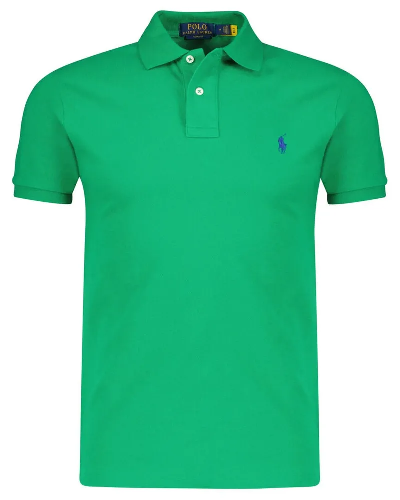 Ralph Lauren Herren Poloshirt Slim Fit Kurzarm Grün
