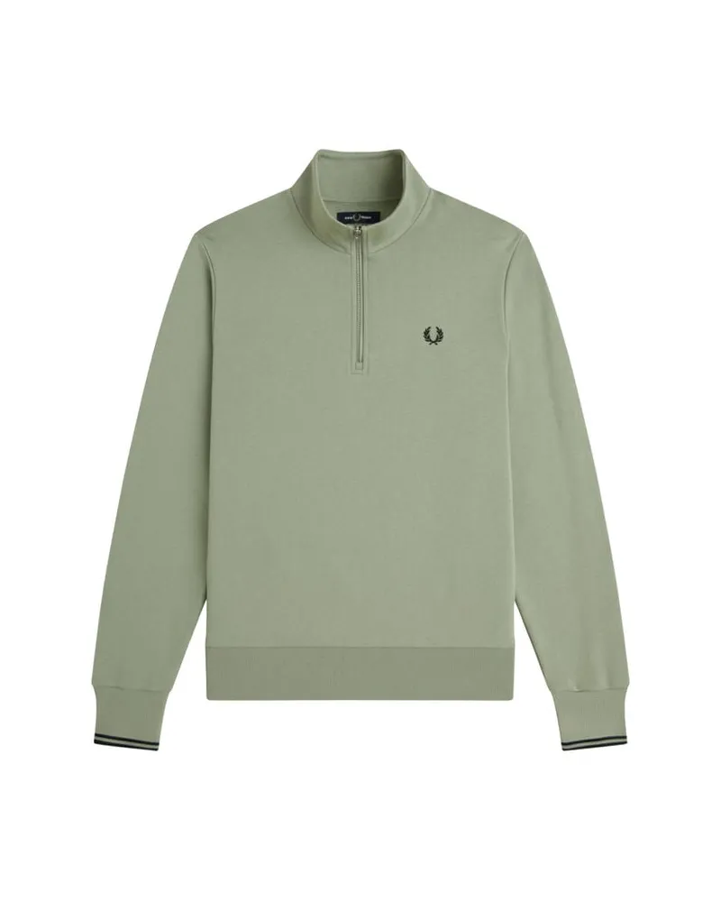 Fred Perry Herren Troyer aus Baumwolle Grün