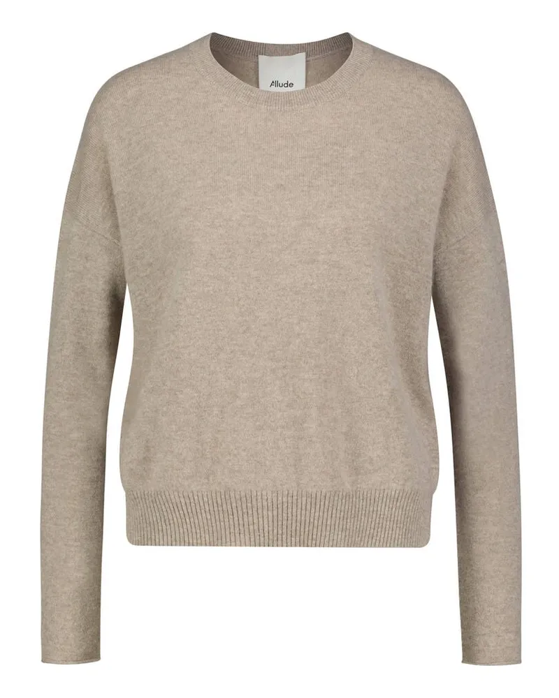 ALLUDE Damen Kaschmirpullover Camel