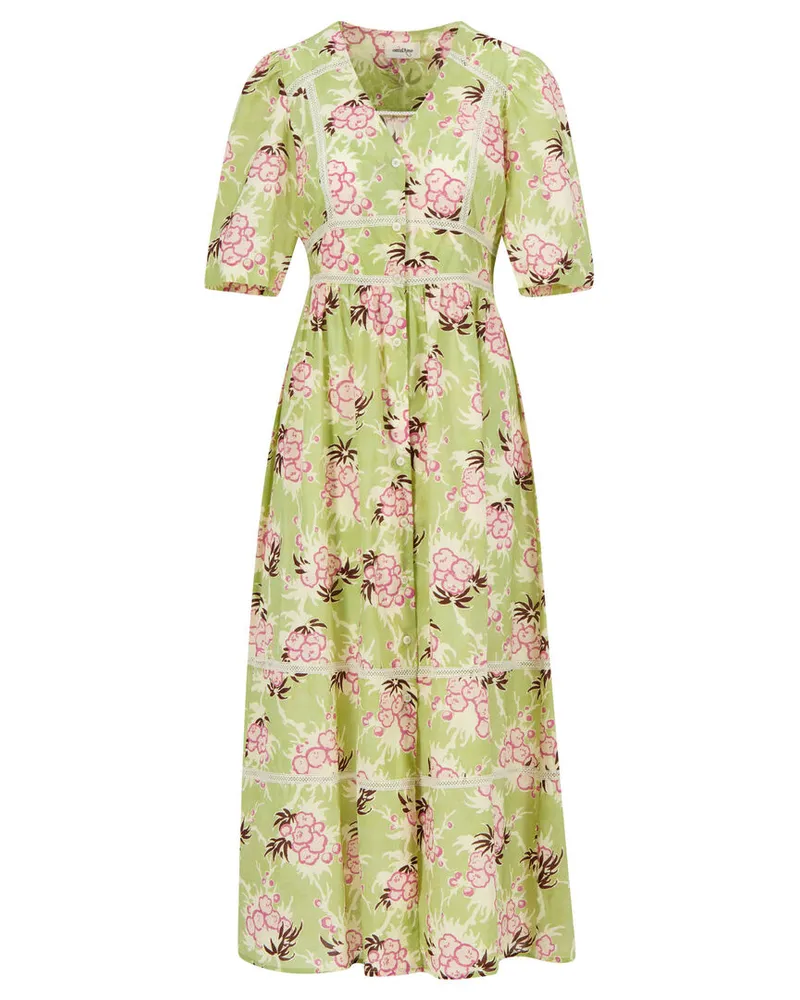 ottod’Ame Damen Maxikleid Grün