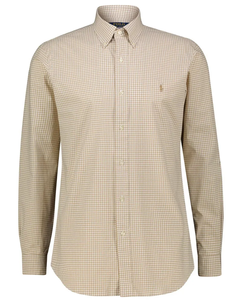 Ralph Lauren Herren Hemd Custom Fit Braun