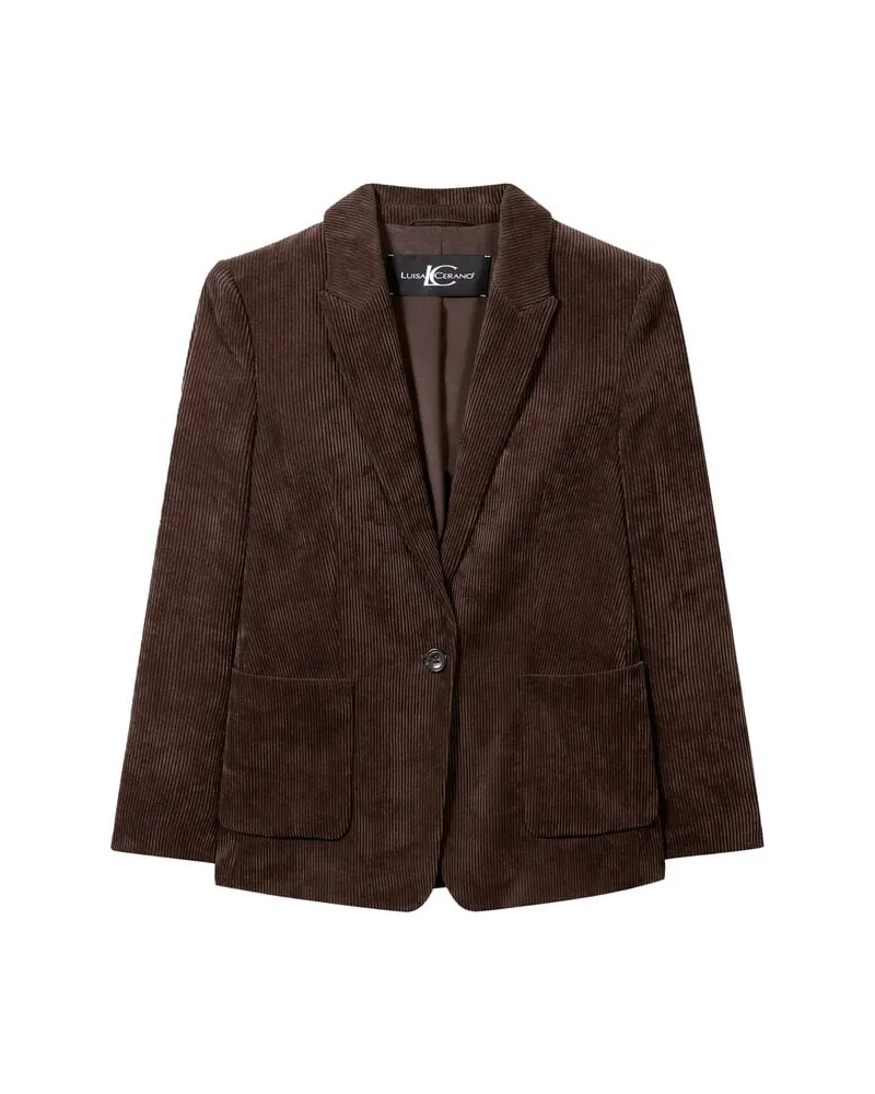 Luisa Cerano Damen Cordblazer Braun
