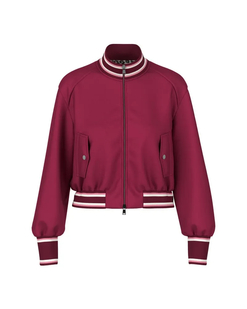 Marc Cain Damen Bomberjacke wendbar Bordeaux