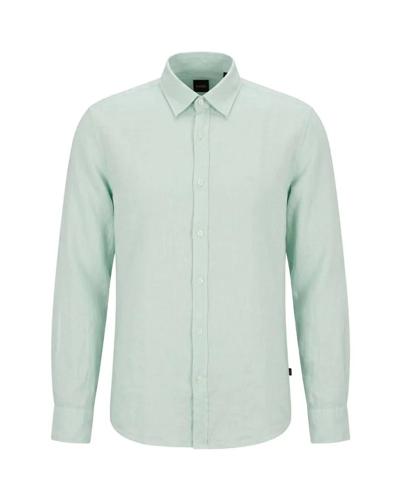 HUGO BOSS Herren Hemd RELEGANT Blau