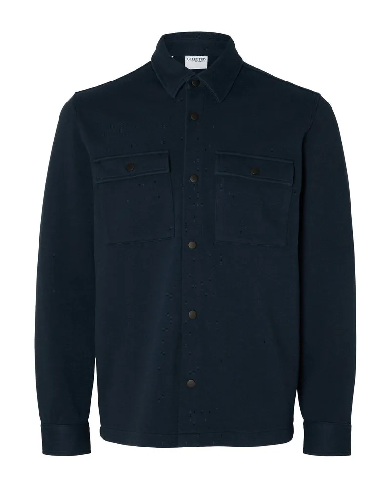 Selected Homme Herren Hemdjacke JACKIE Marine