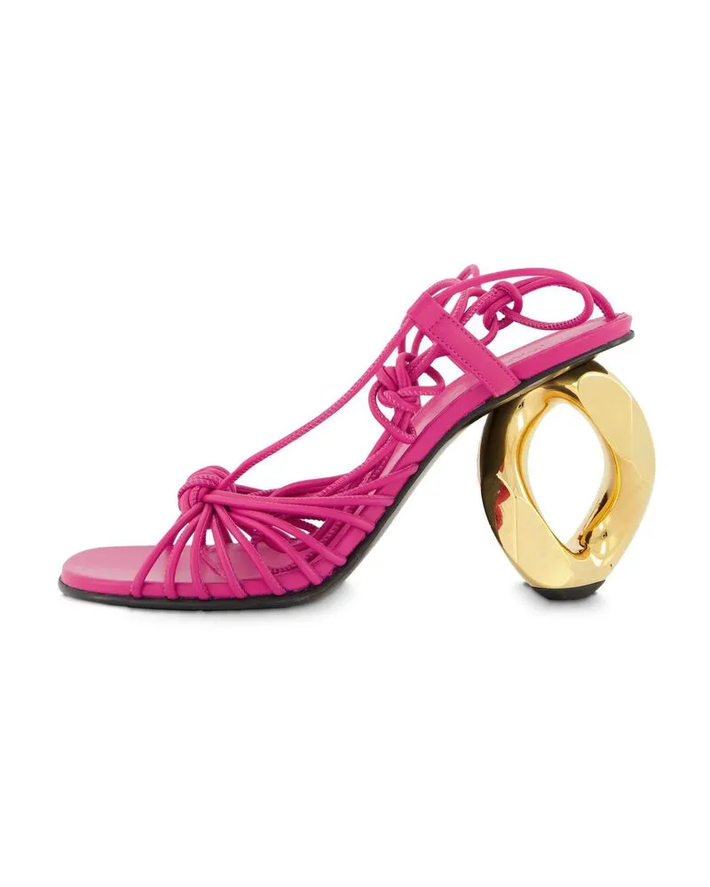 J.W.Anderson Damen Sandaletten CHAIN LINK HEEL SANDAL Pink