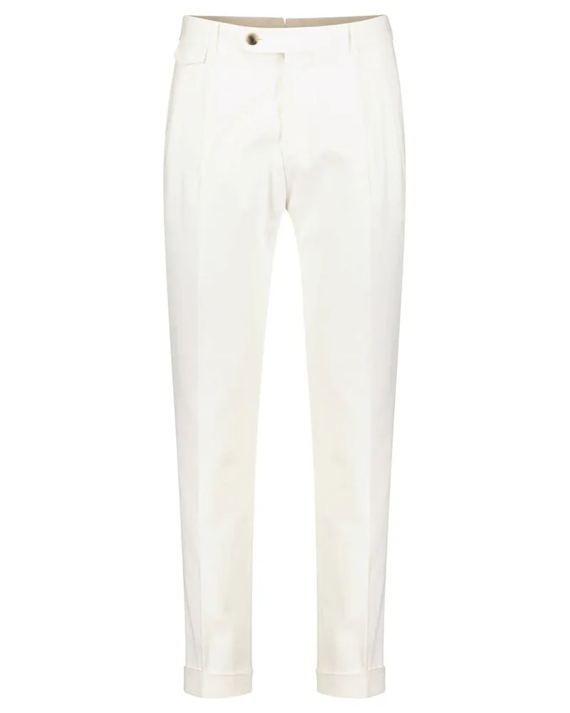 windsor. Herren Bundfaltenhose SAPO Shaped Fit Offwhite