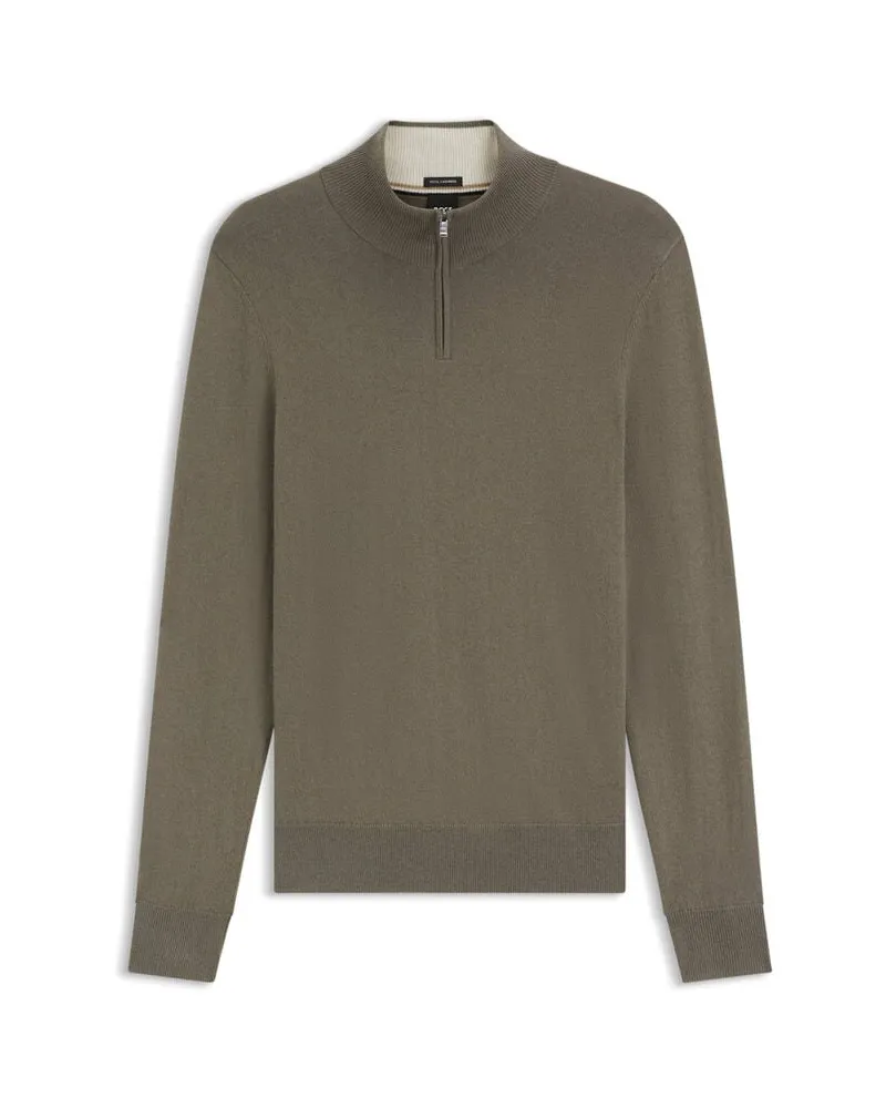 HUGO BOSS Herren Troyer aus Wolle und Kaschmir H-HEMARLO Braun