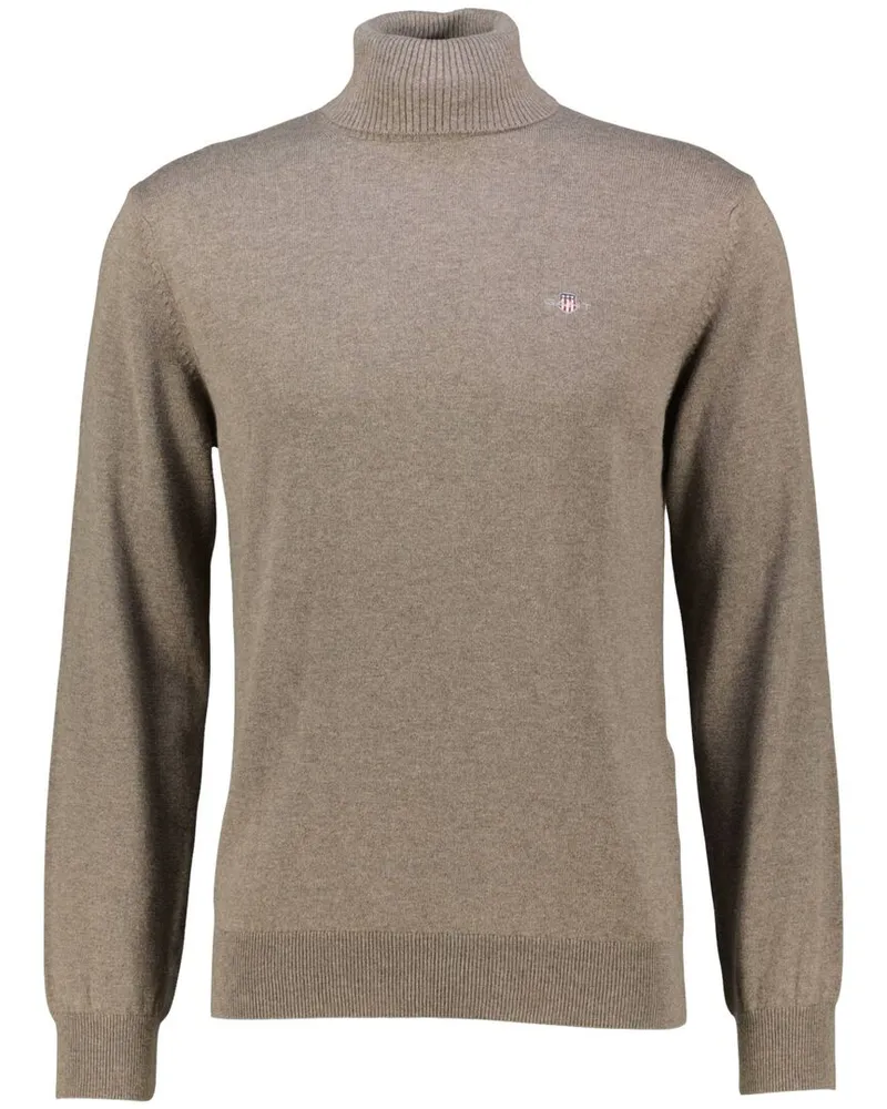 Gant Herren Rollkragenpullover mit Wolle Nougat