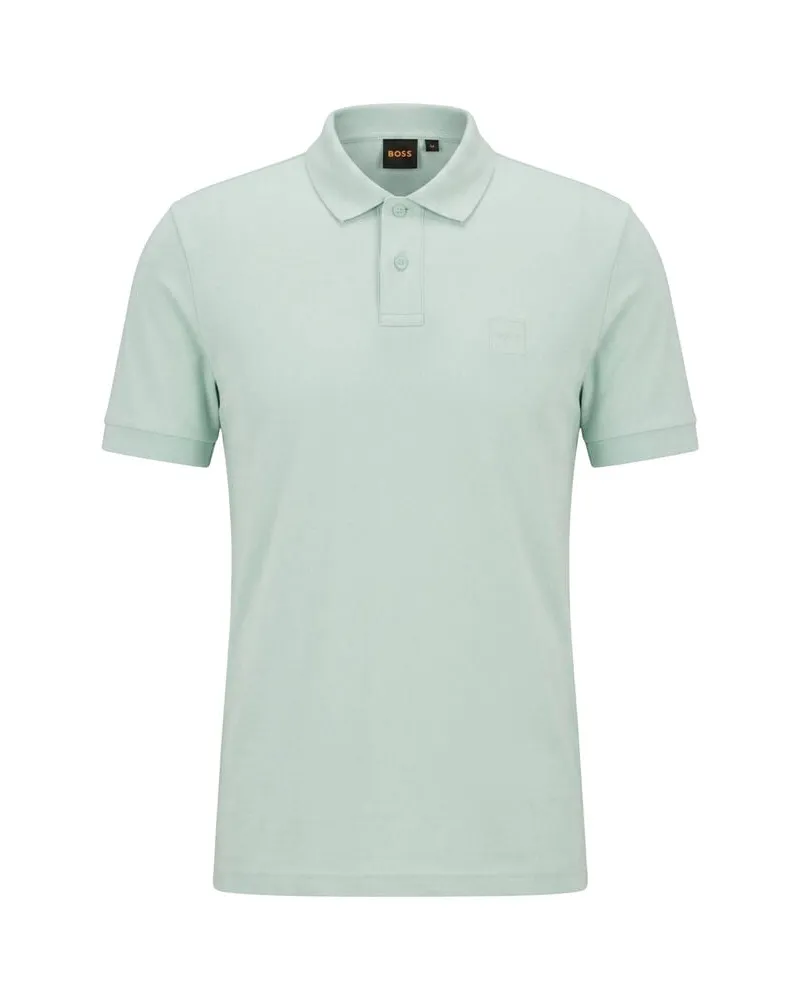 HUGO BOSS Herren Poloshirt PASSENGER Slim Fit Kurzarm Aqua