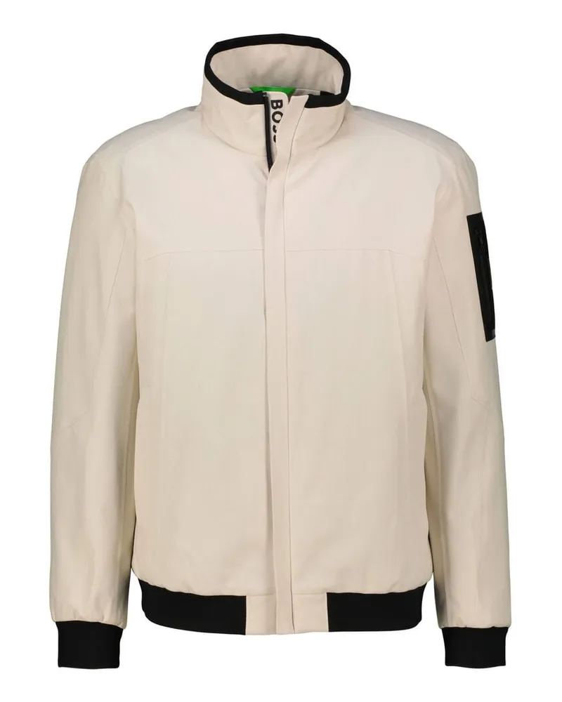 HUGO BOSS Herren Bomberjacke OW_HEXATECH Weiss