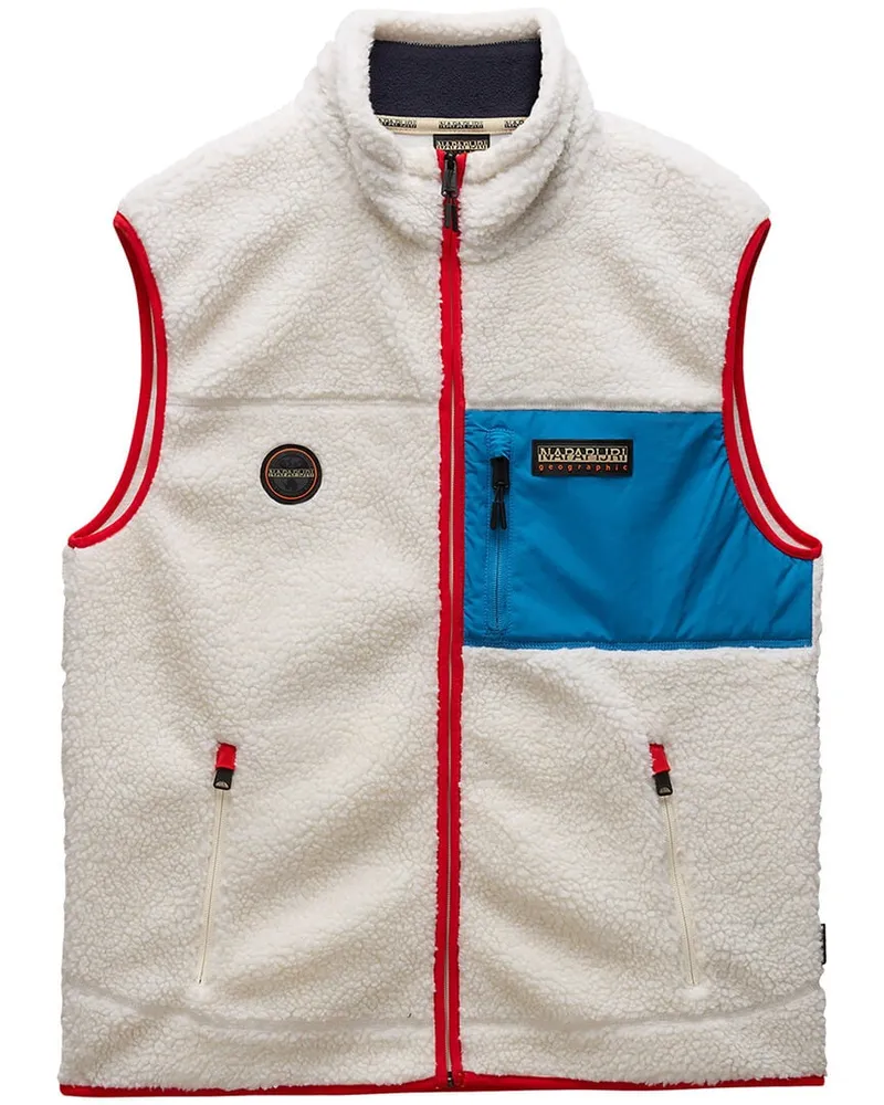 Napapijri Herren Fleeceweste YUPIK Regular Fit Sand