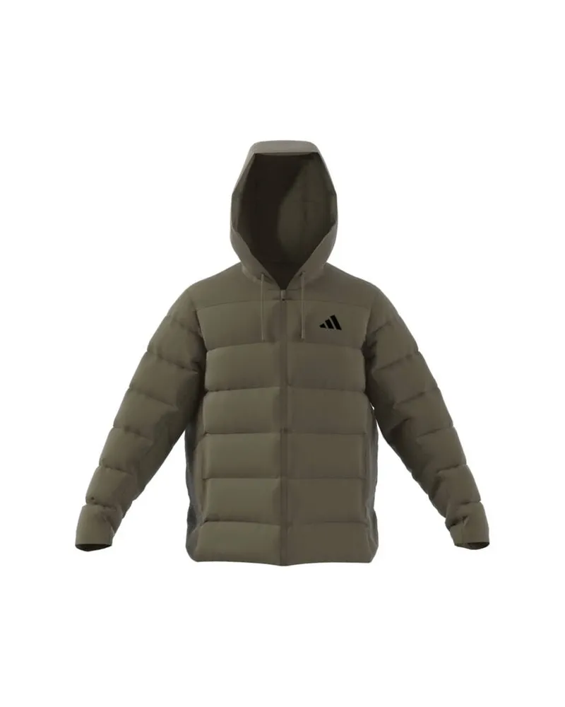 adidas Herren Steppjacke mit Kapuze Schwarz
