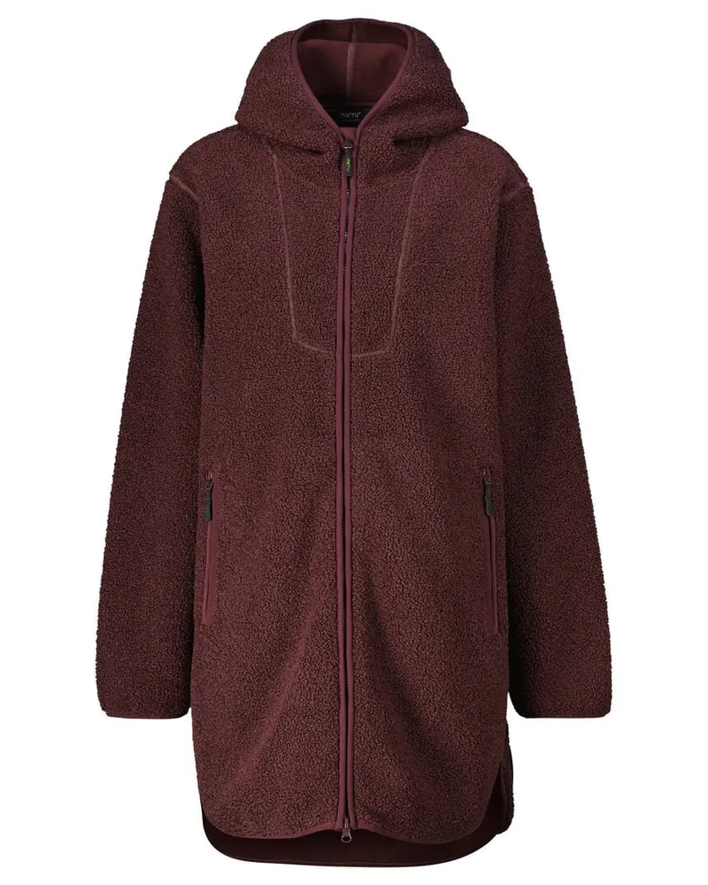 me°ru' Damen Fleecejacke SIGTUNA Aubergine