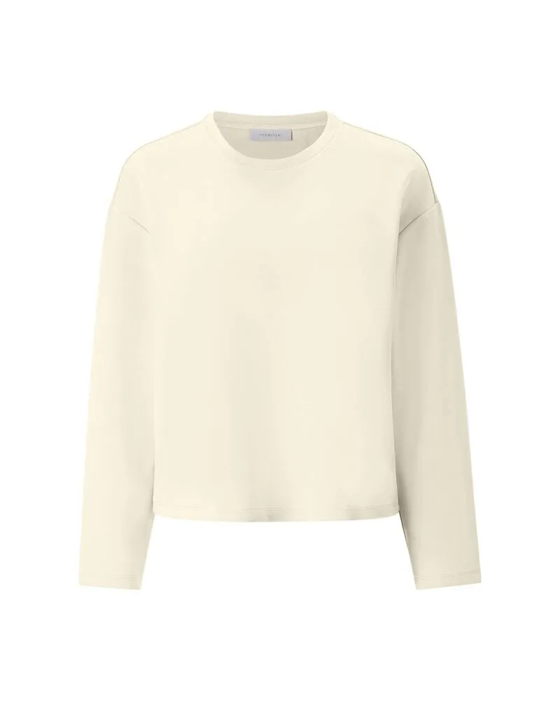 Rich&Royal Damen Longsleeve mit Modal Offwhite