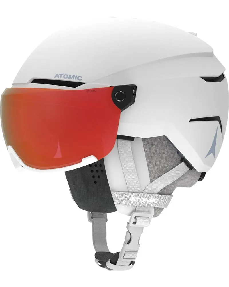 Atomic Skihelm SAVOR VISOR PHOTO White Weiß