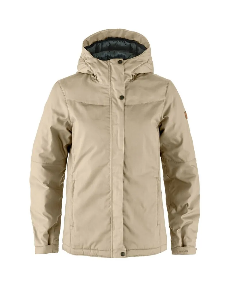 Fjäll Räven Damen Kapuzenjacke wattiert STINA PADDED Offwhite